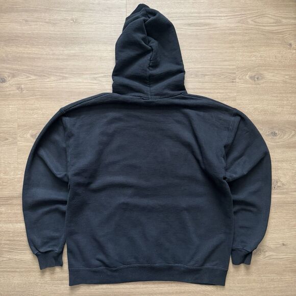Thrasher Flame Logo Hoodie Black San Francisco Skate Mag Graphic Sz M Distressed - Picture 2 of 8